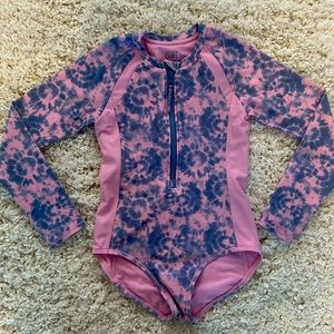 Athleta Kids Swim One Piece - Pink and Blue